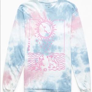 PacSun Tie-Dyed Zodiac Long Sleeve T-Shirt Size M